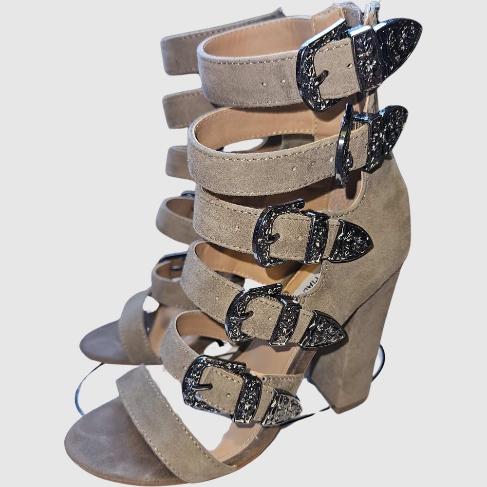 Steve Madden TAREN TAUPE SUEDE, Heels Size 6